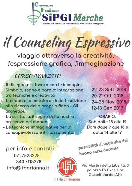 IL COUNSELING ESPRESSIVO. VIAGGIO ATTRAVERSO LA CREATIVITA', L'ESPRESSIONE GRAFICA, L'IMMAGINAZIONE