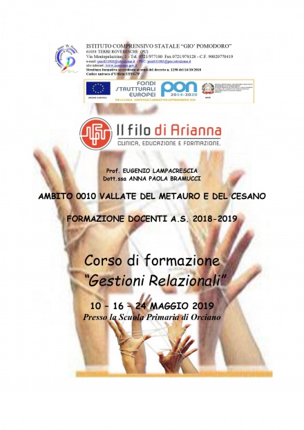 "GESTIONI RELAZIONALI" Corso di Formazione