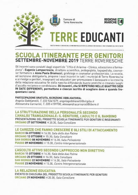 TERRE EDUCANTI - SCUOLA ITINERANTE PER GENITORI