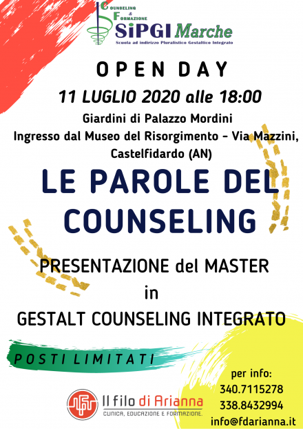 OPEN DAY - LE PAROLE DEL COUNSELING