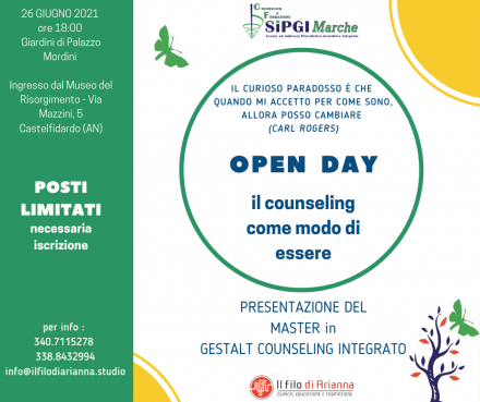 OPEN DAY - IL COUNSELING COME MODO DI ESSERE