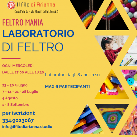 FELTRO MANIA... LABORATORIO DI FELTRO PER BAMBINI