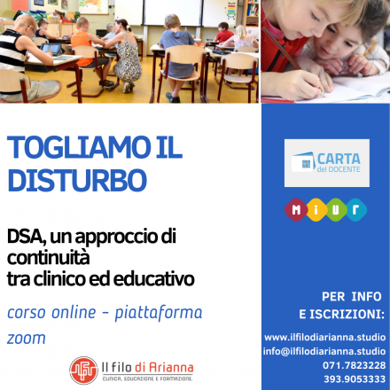 TOGLIAMO  IL DISTURBO - i DSA in un approccio di continuità tra clinico ed educativo